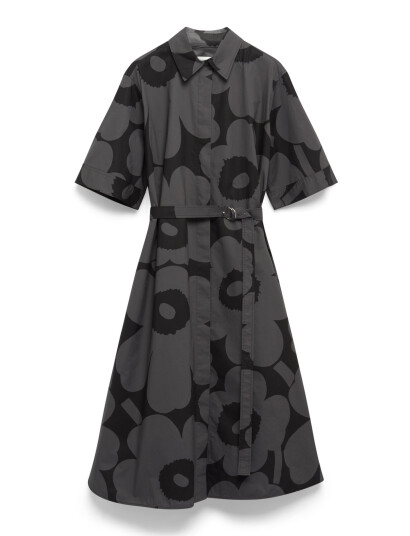 Marimekko Popliini Unikko - Black - 44