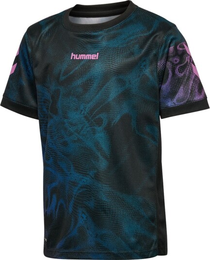 Hummel T skjorte HmlBlaze Black/Rosa Hummel 12 år (152) T skjorte Blå Svart