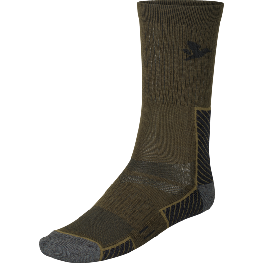 Seeland Field Merino Sokk 2 pakning Herre Pine Green/Military Olive 43 46