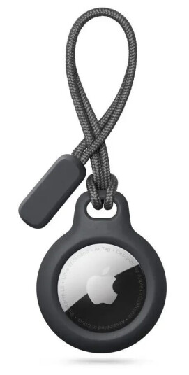 Tech-Protect Apple Airtag Grov kjedeholder m. Streng - Svart