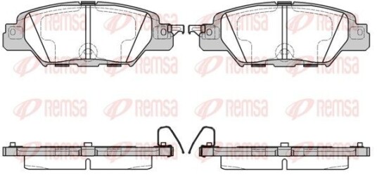 Bremseklosser REMSA 1677.00 Bremseklosser REMSA 1677.00