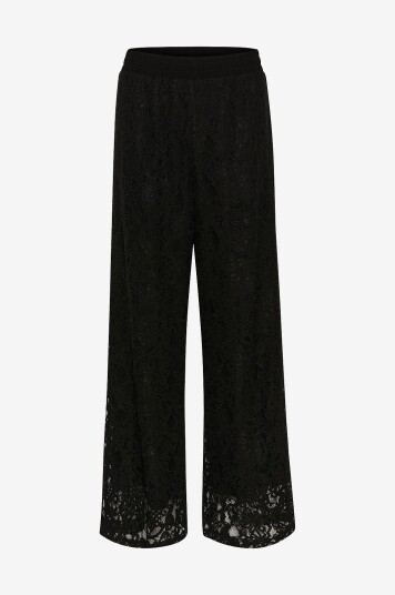 KAFFE - Bukse kaNelly Pants - Svart