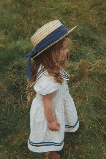 Konges Sløjd Kjole Allie Sailor Blå Stripe Konges Sløjd 4 år (104) Kjole Hvit Konges Sløjd Kjole Allie Sailor Blå Stripe Konges Sløjd 4 år (104) Kjole Hvit