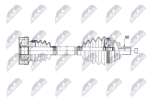 Nty Drivaksel NTY NPW VW 213 Nty Drivaksel NTY NPW VW 213