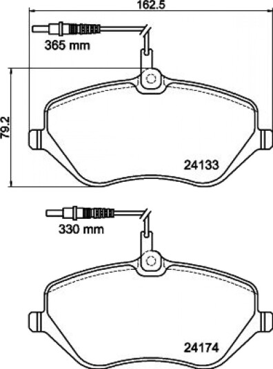 Bremseklosser HELLA 8DB 355 011 491