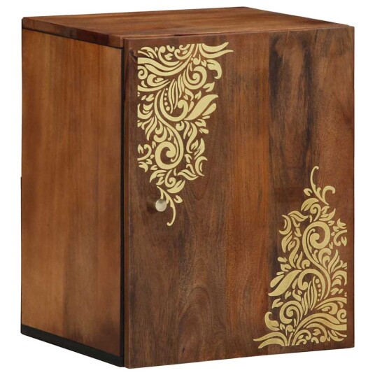 Baderomsskap 38x33x48 cm Solid Mangotre
