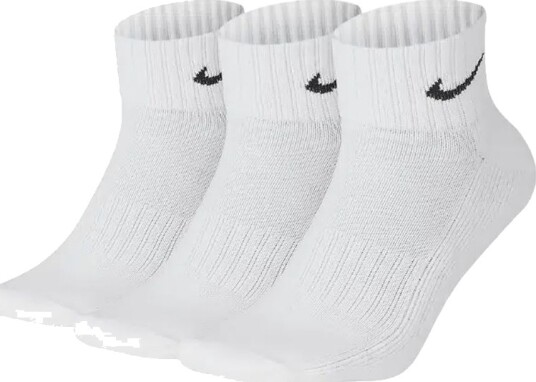 Nike 3 pack Cushion Ankle White/Black 42 46