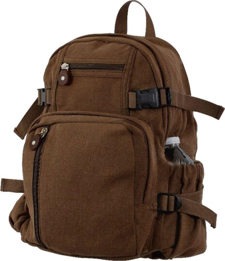 Rothco Vintage Canvas Mini ryggsekk 23L Brun Rothco Vintage Canvas Mini ryggsekk 23L Brun