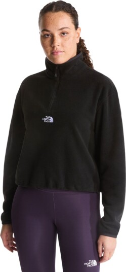 The North Face Women"s Glacier Novelty Logo 1/4 Zip Fleece TNF Black XL The North Face Women"s Glacier Novelty Logo 1/4 Zip Fleece TNF Black XL