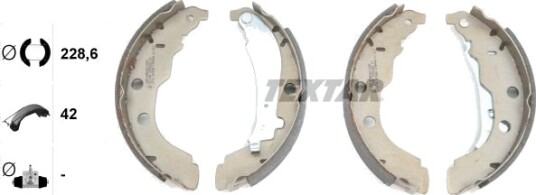 Bremsesko sett TEXTAR 91052600