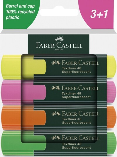 Tekstmarker Faber Castell Classic ass.farg. 4.
