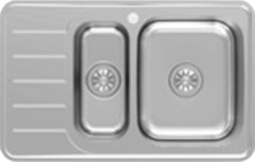 Intra Juvel Nivis kjøkkenvask stainless steel 820x515 mm Intra Juvel Nivis kjøkkenvask stainless steel 820x515 mm