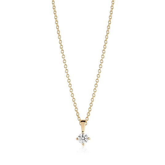 Sif Jakobs Princess Piccolo Halskjede 18 kt. Gullbelagt sølv SJ-P4MMRD-CZ-YG-45 - Dame - 925 sterling silver