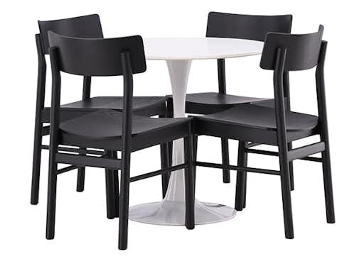 Spisegruppe Venture Home Danburi med 4 Montros Stoler