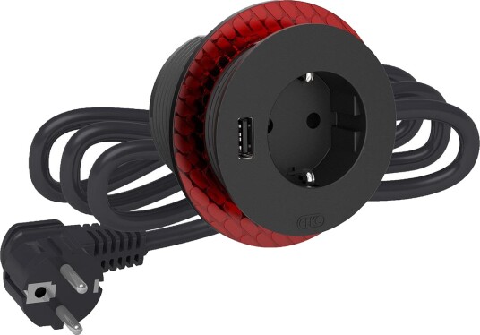 ELKO Borduttak +1xUSB A Sort