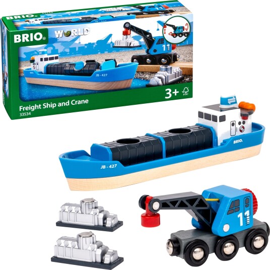 Brio Freight Ship & Crane Brio Freight Ship & Crane
