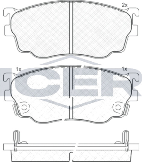 Bremseklosser sett ICER 181334
