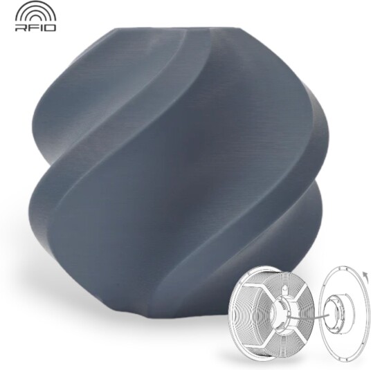 Bambu Lab Pla Basic Refill Blue Gray Bambu Lab Pla Basic Refill Blue Gray