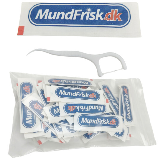 Tanntråd MundFrisk Pick & Floss innpakket 50 stk.