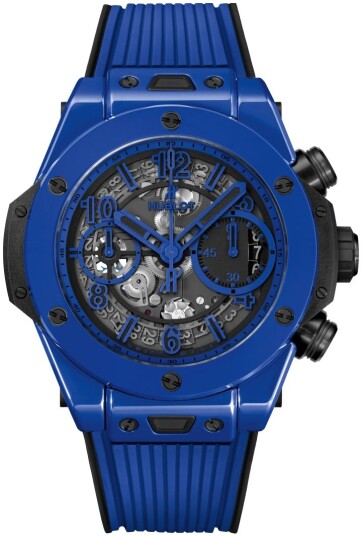 Hublot Herreklokke 441.ES.5119.RX Big Bang 42Mm Blå/Gummi Ø42 mm Hublot Herreklokke 441.ES.5119.RX Big Bang 42Mm Blå/Gummi Ø42 mm