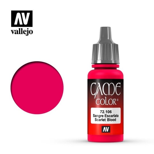 Vallejo Game Color Acrylmaling Scarlet Blood 17ml - Modellbygging Vallejo Game Color Acrylmaling Scarlet Blood 17ml - Modellbygging