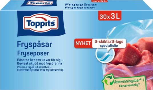 Toppits Fryseposer   3L   30 stk.