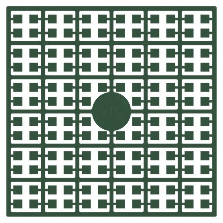 Pixelhobby Midi Perler 210 Ekstra mørk Dus Grønn 2x2mm 140 pixels