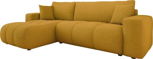 Flo Sovesofa med Sjeselong 3 seter Gul Flo Sovesofa med Sjeselong 3 seter Gul