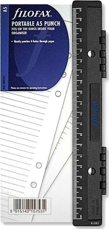 Filofax Portable Hole Punch, Sort