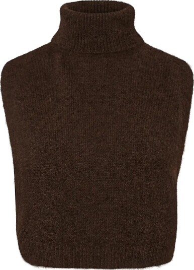 Pieces Pcalban Neckwarmer Vest Bc   GANACHE   One Size