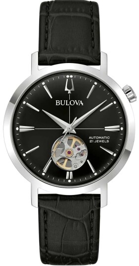 Bulova Herreklokke 96A317 Aerojet Sort/Lær Ø38 mm Bulova Herreklokke 96A317 Aerojet Sort/Lær Ø38 mm