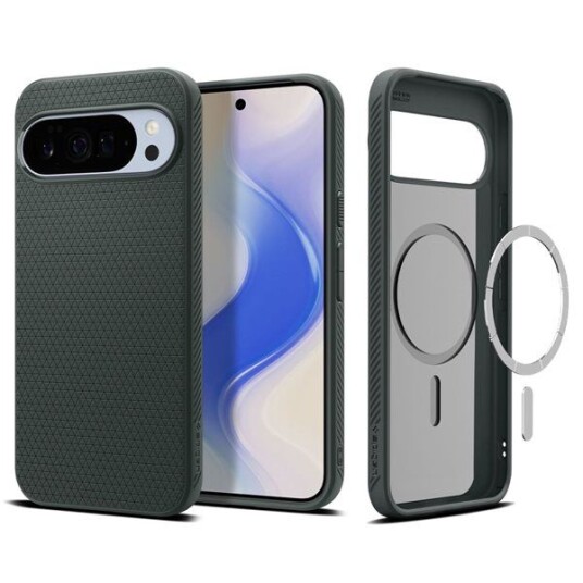 Spigen Liquid Air MagSafe Mobildeksel for Google Pixel 10 Pro XL i Abyss Grønn