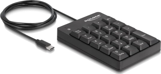 Delock Numpad 19 Keys USB-C Black 12108 Delock Numpad 19 Keys USB-C Black 12108