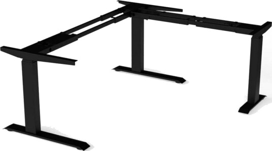 THEOFILS BORDSTATIV HJØRNE HØYDEJUSTERBART ELEKTRISK 610 1270MM MAKS 180KG SVART