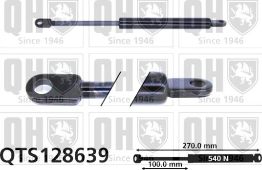 Gassfjær, motorpanser QUINTON HAZELL QTS128639