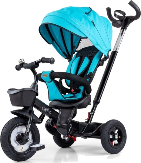 Milly Mally Movi Trehjulssykkel Med 360° Roterbart Sete Sort/Mint