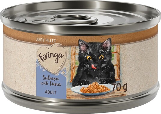 Feringa Våtfôr Juicy Filet Laks Med Tunfisk 12 X 70 G 12 X 70 G