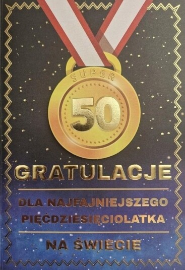 Yeku Pass Birthday 50 Menns Medalje