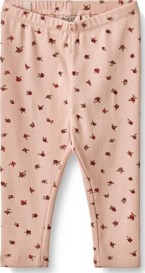 Wheat Jules Jersey Leggings Til Baby, Pink Sand Flowers