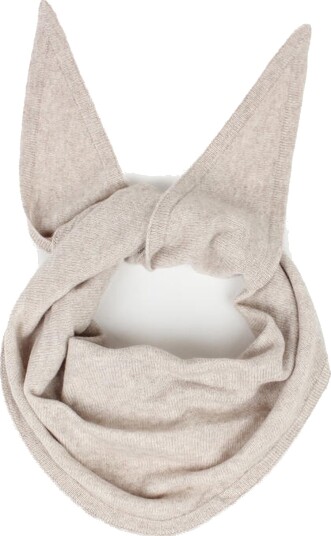 Nohr Studio Lara Solid Wool Cashmere Triangle Beige ONE SIZE