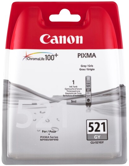 Canon blekkpatron CLI-521GY Grå Canon blekkpatron CLI-521GY Grå