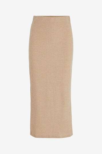Vila Skjørt viLuna Ankel Pencil Skirt Beige