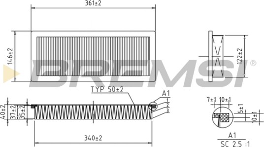 Luftfilter BREMSI FA1346