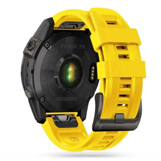 Universal Garmin 22mm Iconband Tech-Protect Line Silikon Reim - Gul Universal Garmin 22mm Iconband Tech-Protect Line Silikon Reim - Gul