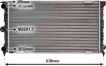 VAN WEZEL 58002018 Radiator motorkjøling
