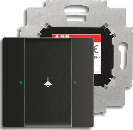 Abb Trykknapp 6115-0-0215 Svart