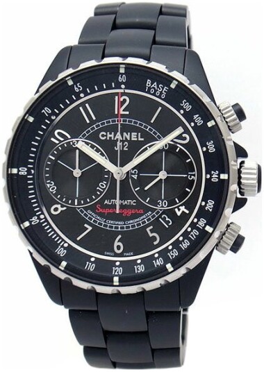 Chanel Herreklokke H3409 J12 Sort/Keramik Ø41 mm Chanel Herreklokke H3409 J12 Sort/Keramik Ø41 mm