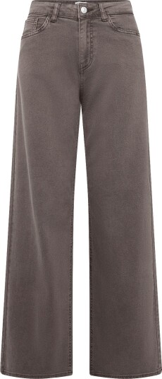 Pieces Pcsilke Mw Wide Colored Jeans Noos Bc   Brown   33 x 32