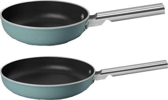 Smeg Stekepannesett 20+28 cm, smaragdgrønn
