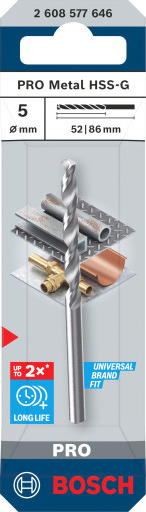 Bosch Tilbehør 2608577646 Metall Spiralbor, 1 Stk